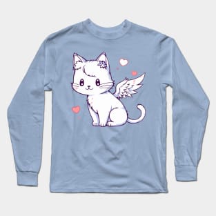 Kitty Angel - Cat Bird Long Sleeve T-Shirt